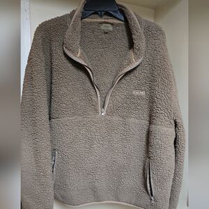SKIMS Sherpa Pullover Quarter Zip XL